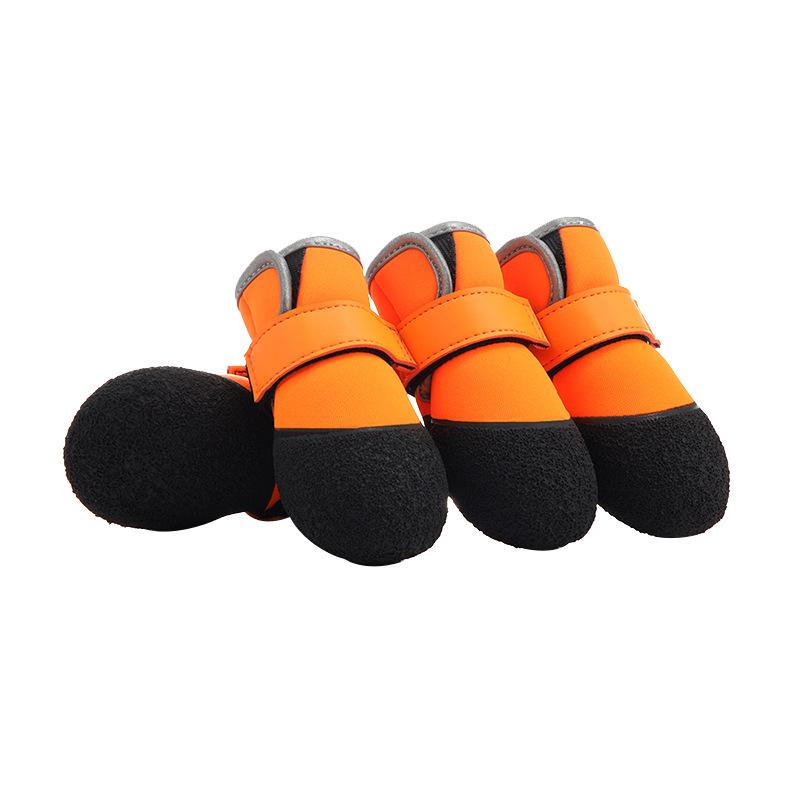 ドッグシューズ 犬用シューズ 大型犬用 撥水 耐摩耗 通気性 ゴールデンレトリバー ラブラドール 兼用 ペット用品 オレンジ ピンク ブラック