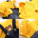 ドッグウェア 猫服 秋冬 小型犬 ペット服 四脚 厚手 コットン テディ ビション ポメラニアン 黄色 赤 XS S M L XL 保温
