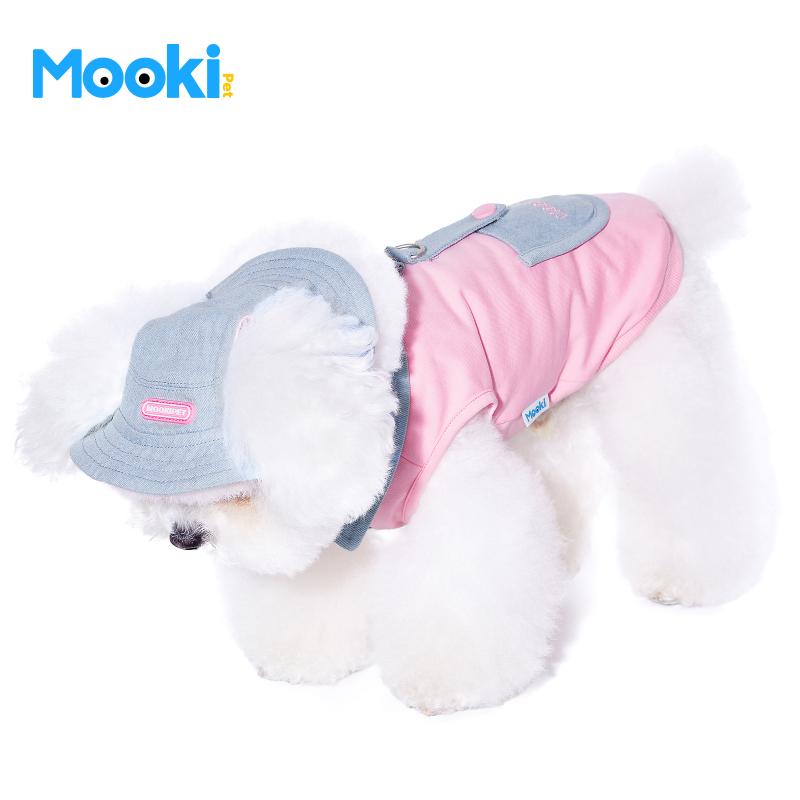 帽子犬用帽子 小型犬用 ヨークシャテリア ビションフリーゼ 春秋 綿 コットン ブルー カジュアル