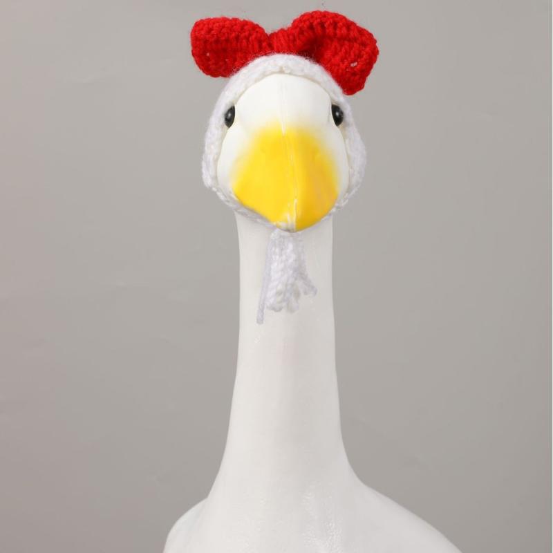 ペット 帽子 かわいい 手編み 犬 猫 飾り付け コスプレ レッド ピンク系 蝶ネクタイ ポリエステル 小型..