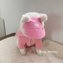 帽子 ペット用 犬 猫 耳付き 日よけ ぬいぐるみ テディ 韓国 ドッグ ビーグル パグ フレブル 小型犬 中型犬 ブルー グリーン ピンク