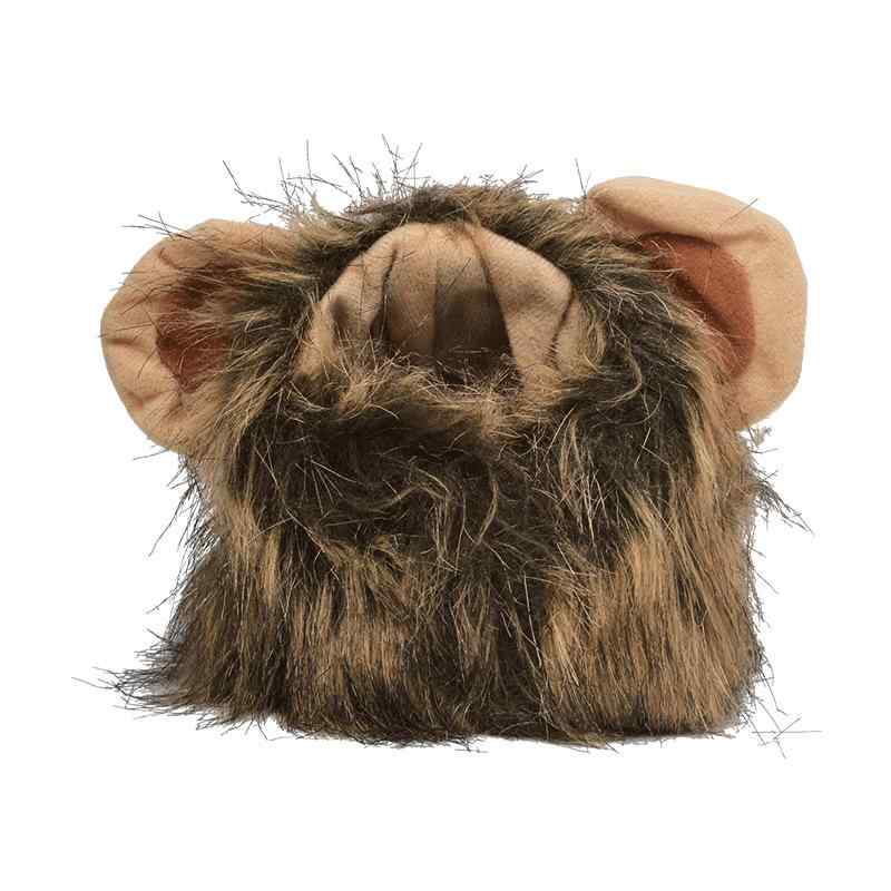 猫 帽子 ペット用 ライオン たてがみ コスプレ 小型犬 猫用 かぶりもの かわいい ぬいぐるみ ドッグウ..