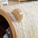 猫の家 猫の巣 猫のベッド 木製 通気性 快適 四季適用 小型 猫の洞窟 原木色 ペット 休憩(x2)