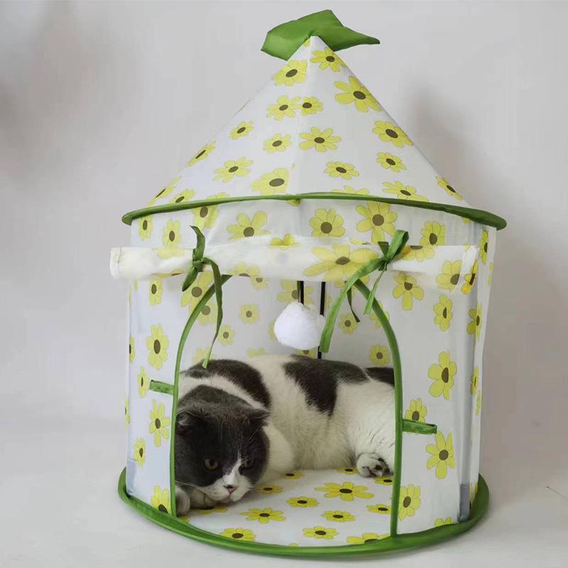 猫 玩具 猫用テント トンネル ハウス 隠れ家 ドーナツ型 かわいい ポップ