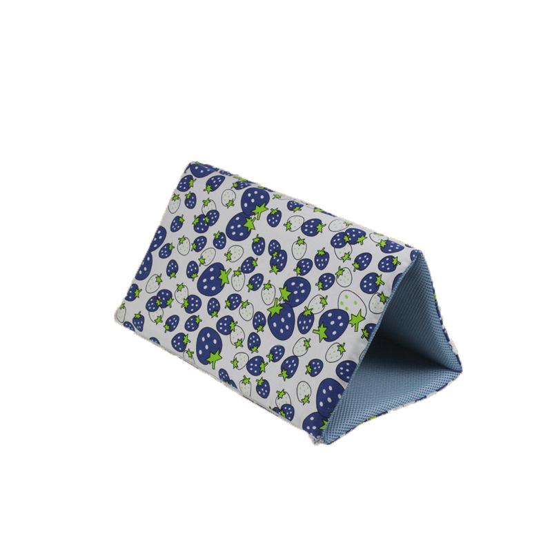 ペットハウス 猫用 トンネルベッド ペットテント キャンバス 綿 ポリエステル スポンジ 天ブルー スト..