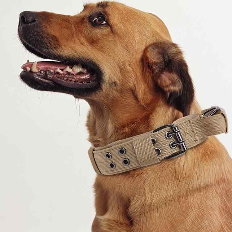 首輪 犬用品 ペット用 犬 首輪 戦術 反射 ストライプ 5段階調節 夜間 発光 K9 中型犬 大型犬 ナイロン ..