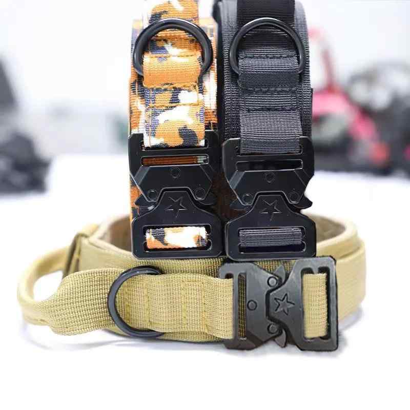 犬 首輪 訓練用 大型犬 金毛犬 馬犬 牽引ロープ アウトドア 丈夫 擦れ防止 ポリエステル グリーン ブラ..