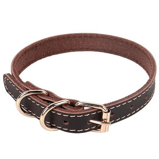 犬 首輪 中型犬 大型犬用 牛革 レザー ペット用品 ラブラドール レトリバー 犬用 首輪 幅広 丈夫 頑丈 ..