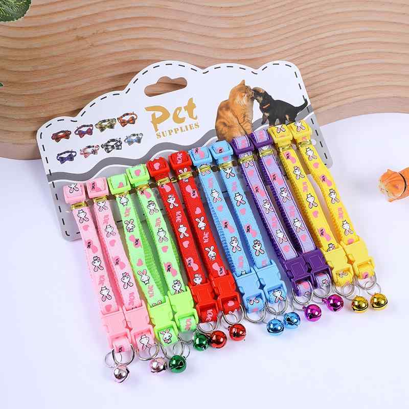 首輪 猫用牽引ロープ 布製 犬猫首輪 ウサギ 鈴付き ペット用品 クリスマス柄(x2)