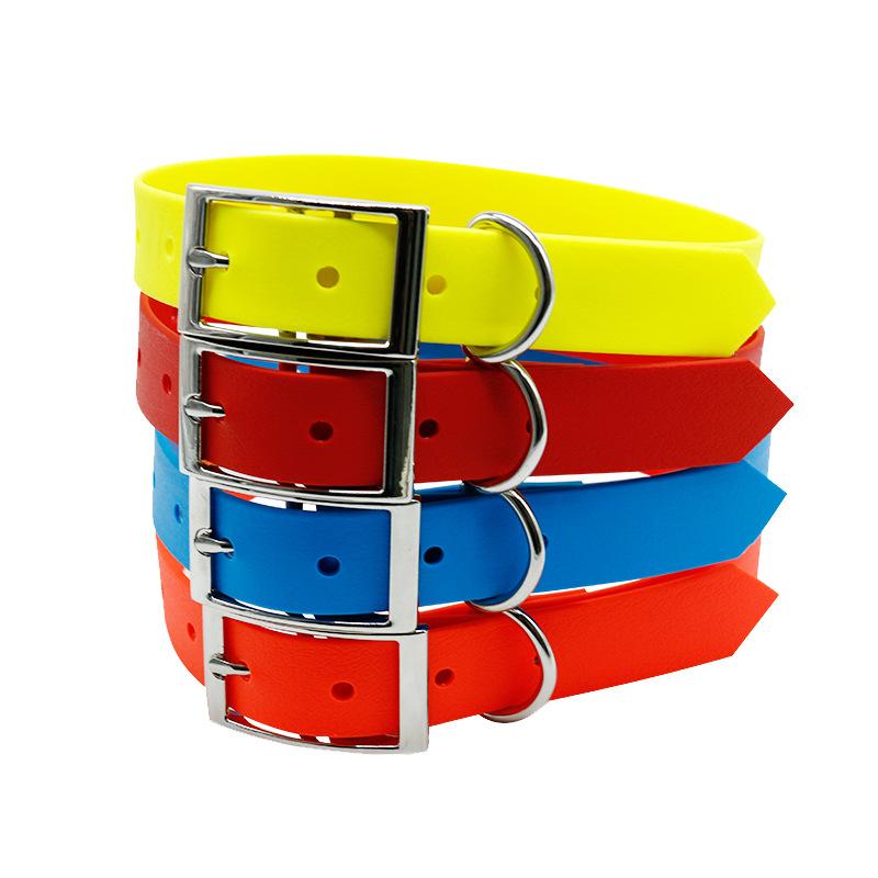 首輪 犬用 ペット用 無地 防水 PVC 織テープ マカロンカラー 小型犬 中型犬 大型犬(x50)