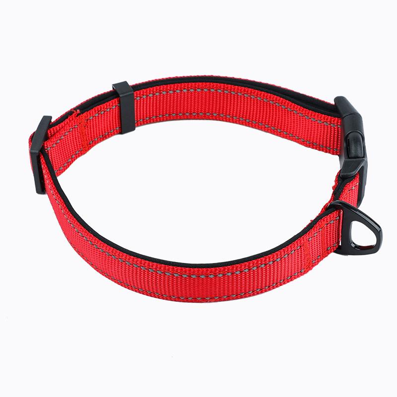 首輪 犬用 猫用 反射材付き ネックストラップ 丈夫なナイロン製 小型犬 中型犬 大型犬 散歩用 ペット用..