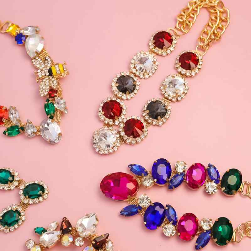 ペット用ネックレス 猫 犬 首輪 レトロ 水晶 ラインストーン 豪華感 調節可能 パール風 カートゥーン ..