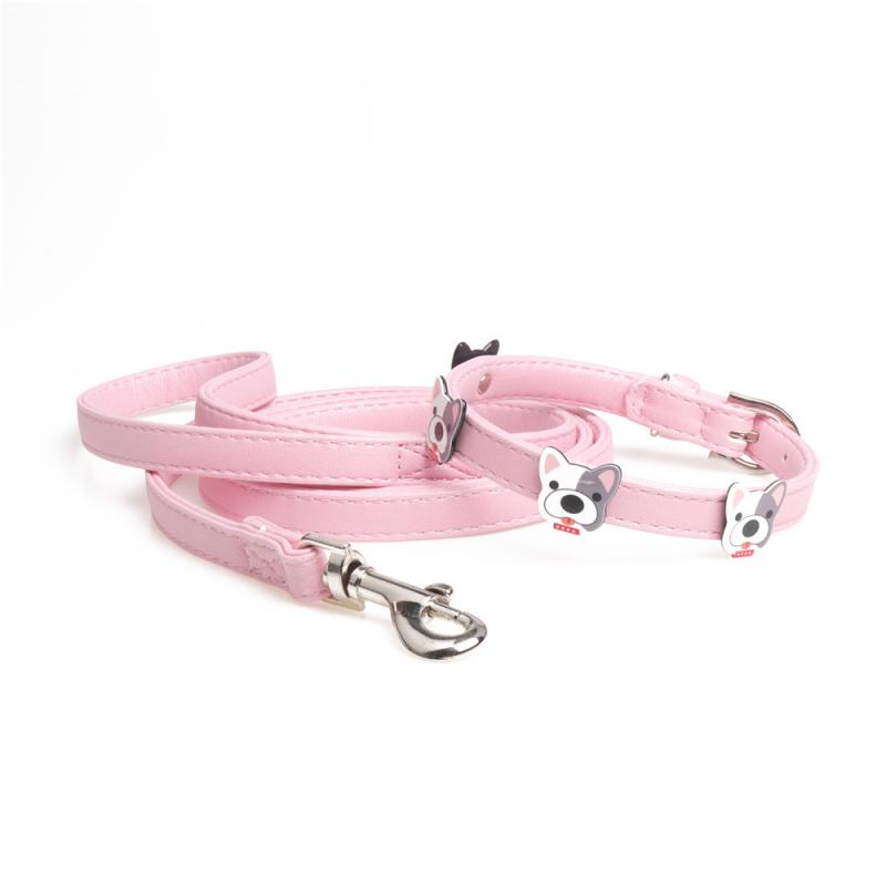 首輪 リード レディース ペット用品 PUレザー 犬用 猫用 小型犬 中型犬 伸縮 牽引ロープ ブルー ブラック パープル シルバー ピンク ベージュ(x5)