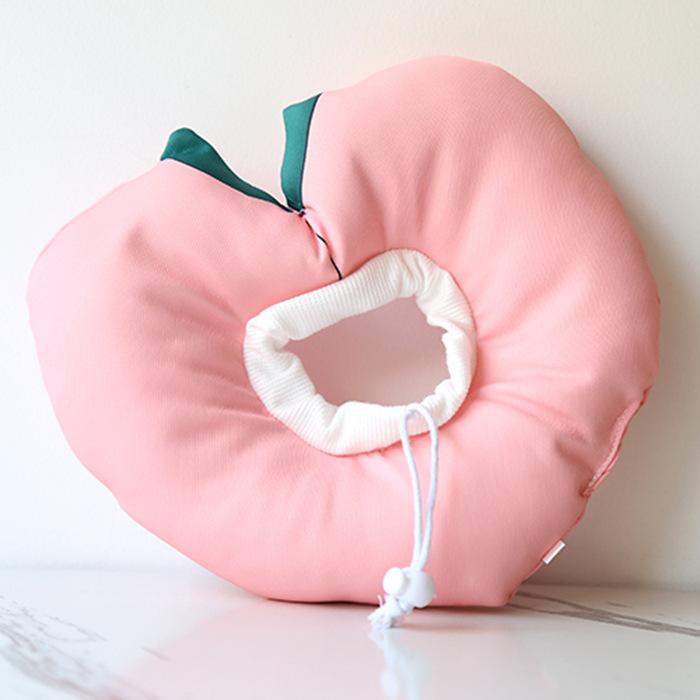 エリザベスカラー 猫 犬用 S M L 桃味ミルク 接触防止 傷舐め防止 ソフト 軽量 かわいい ペット用品