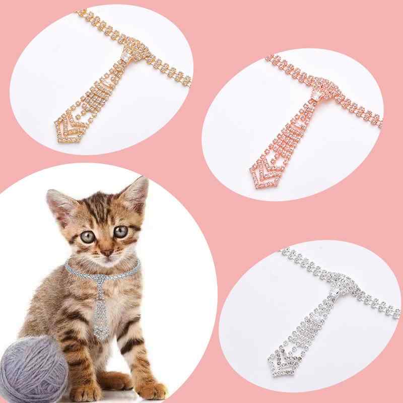 ペット 首輪 猫 犬 兼用 ラインストーン 花柄 調節可能 キラキラ おしゃれ かわいい アクセサリー シル..