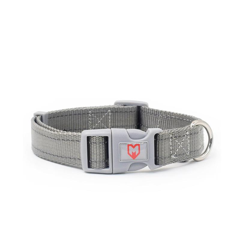 犬 首輪 犬用リード ナイロン ペット用品 反射 小型犬 中型犬 大型犬 散歩 訓練 事故防止 レッド ブル..