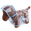 犬用レインコート 小型犬用 テディ ビション シュナウザー 防水 カッパ ポンチョ オレンジ(x2)