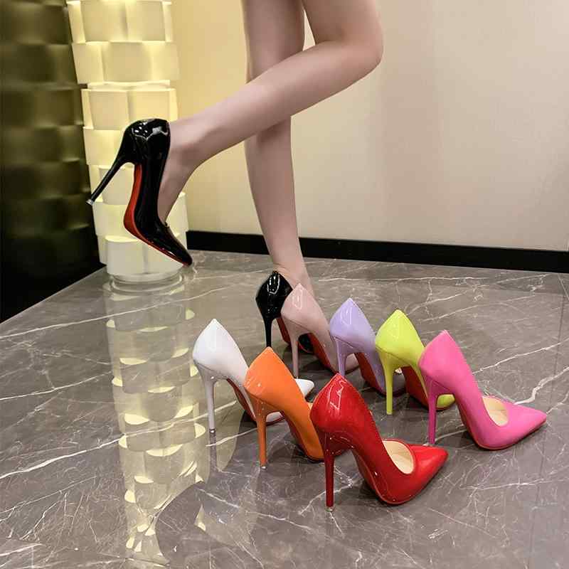 パンプス レディース ポインテッドトゥ ハイヒール ピンヒール 12cmヒール スプリング 夏 無地 PUレザー パーティー ウェディング 仕事 オフィス 通勤 大きいサイズ 白 黒 赤 ピンク オレンジ 紫