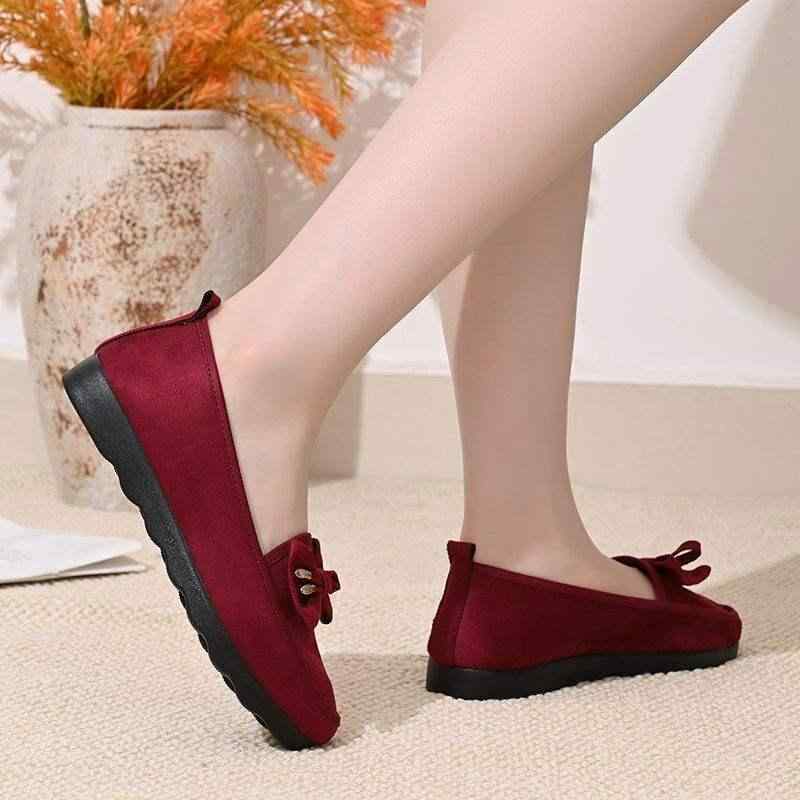 布靴 レディース 黒 厚底 スリッポン シューズ ぺたんこ靴 婦人靴 作業靴 軽量 通気性 伸縮性