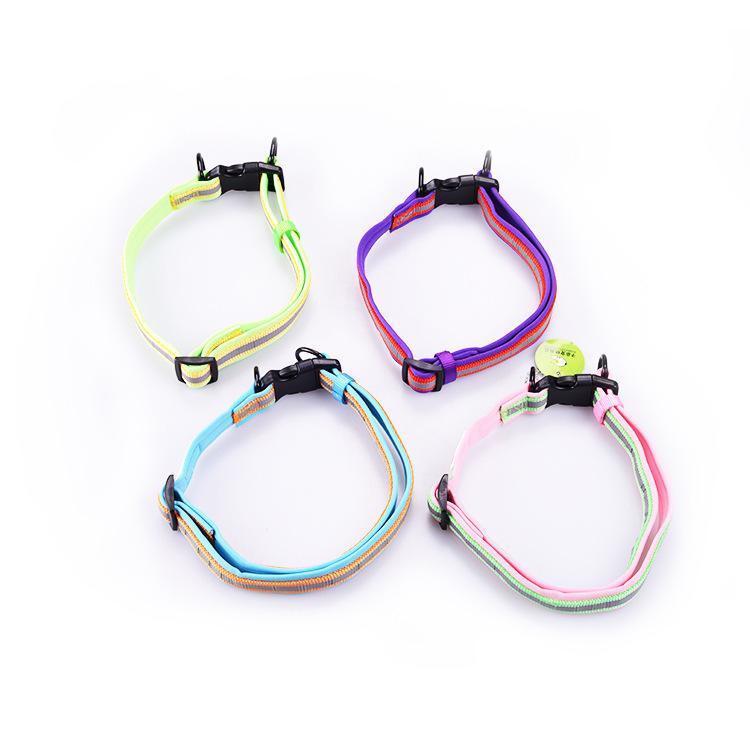 犬用首輪 ペット用品 犬 首輪 綿 快適 多色 選択可能 小型犬 中型犬 大型犬 調整可能(x5)