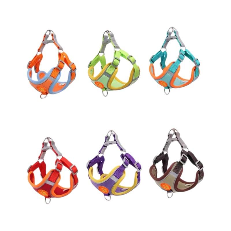 犬用ハーネス リード 小型犬用 テディ ビション ポメラニアン 子犬 胴輪 ペット用リード 散歩ひも ポリ..