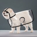 ペット用品 犬用 レインコート テディ 中小型犬 透明 防水 カジュアル 白 黒 青 緑 黄 橙 ピンク XS S M L XL 2XL