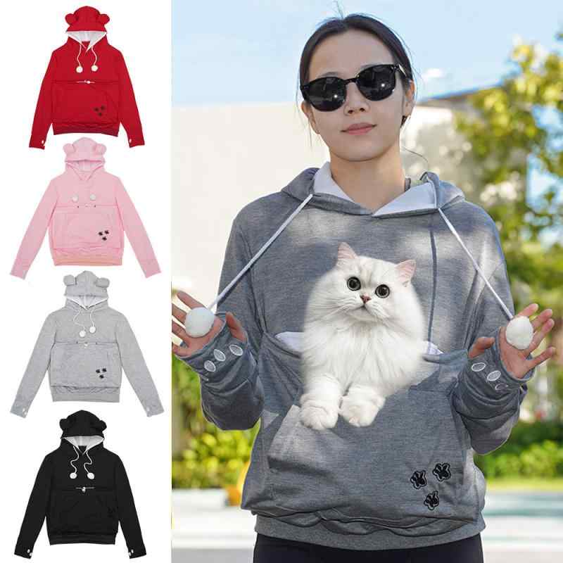 パーカー レディース メンズ 親子猫 犬 カジュアル トレーナー フーディ ペット用 春秋冬 浅灰 深灰 黒..