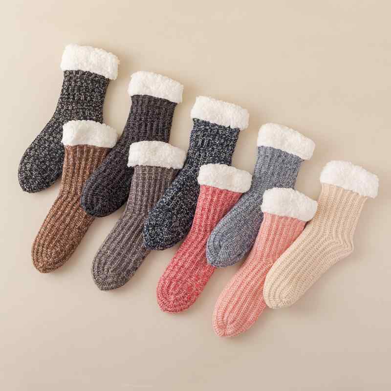 靴下 レディース ルームソックス 裏起毛 厚手 あったか 床暖房 睡眠 パイルソックス 秋冬 ポリエステル ブラック ピンク系