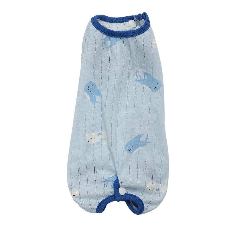 猫 服 ペット服 薄手 夏用 綿 腹巻 タイプ 抜け毛 防止 かわいい 猫用品 子猫 幼猫 ブルー ピンク XS S M L XL 2XL