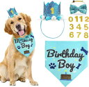 ペット用 バースデー パーティーグッズ 王冠 猫 犬 蝶ネクタイ 首輪 バンダナ セット 誕生日 デコレーション ブルー ピンク レザー製 かわいい イベント ...