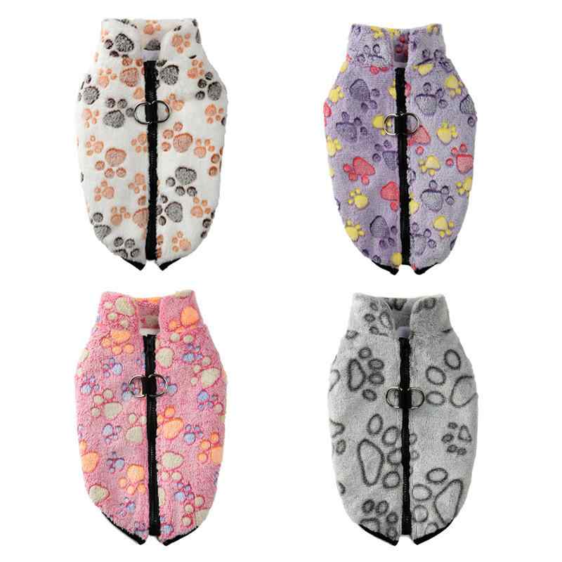 ペット服 秋冬 猫 犬 保温 防寒 ベスト 珊瑚フリース 厚手 ブラウン ベージュ コーヒー ピンク パープル
