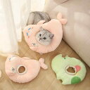 エリザベスカラー 猫 レディース メンズ ペット用 首輪 柔らかい 舐め防止 かわいい アクセサリー 猫用 犬用 ポリエステル製 ライン アニマル柄 小型犬 中型犬