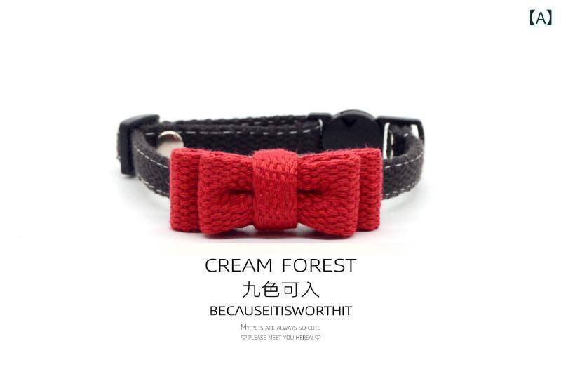 猫 首輪 小型犬 レディース かわいい リボン パステルカラー バックル 窒息防止 カラフル XS S M L