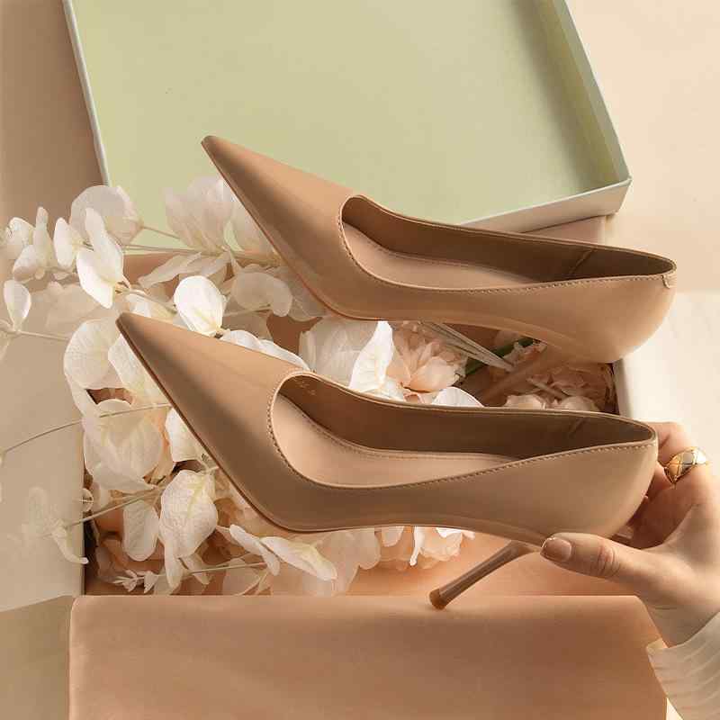 高跟パンプス レディース 革 プレーン ポインテッドトゥ ピンヒール エナメル 黒 ベージュ 春夏 秋冬 フォーマル オフィス 通勤 パーティー 6cm 8cm 10cm