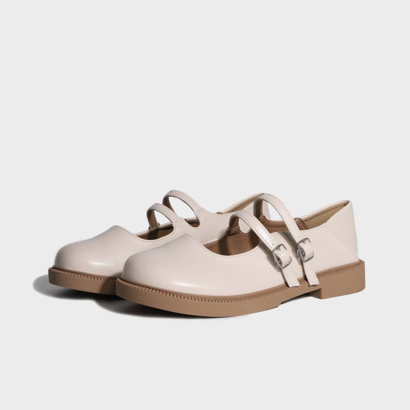 ローファー レディース ローファーシューズ 革 牛革 ラウンドトゥ スリッポン フラット ぺたんこ 粗め..