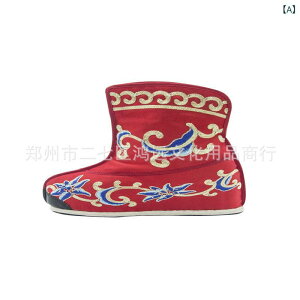 靴 レディース 舞台用 куртка 京劇 越劇 武生 薄底 刺繍 帆布 ラウンドトゥ ミドルヒール 赤 白 黒 春秋冬(x2)