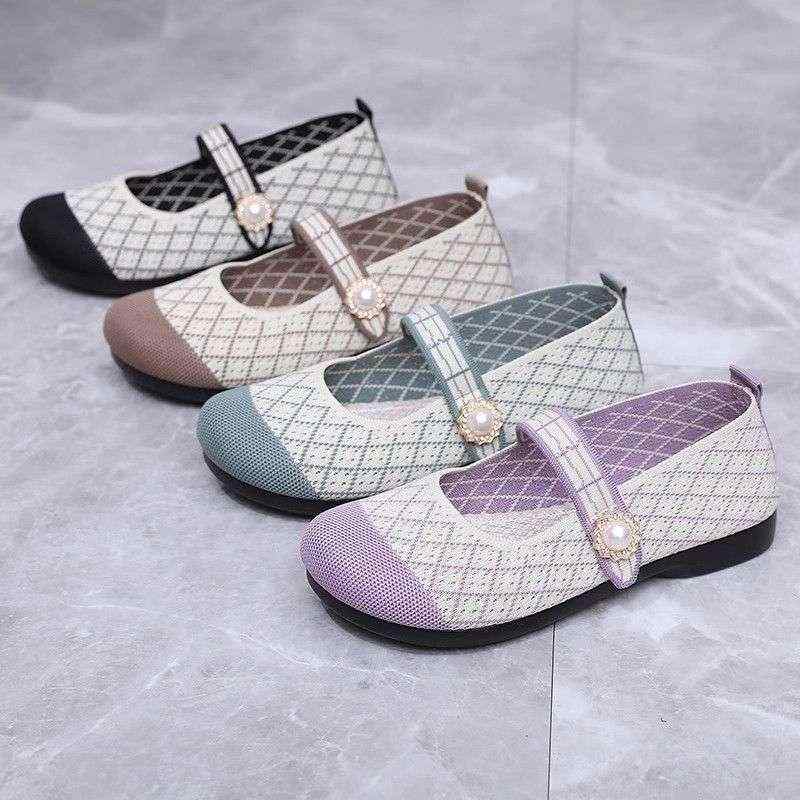 布靴 レディース ぺたんこ靴 スリッポン ローヒール ラウンドトゥ メッシュ 夏 婦人靴 仕事靴 普段使い 滑り止め 履きやすい 安定歩行 ブラック グリーン パープル カーキ コーラル 35 36 37 38 39 40 41