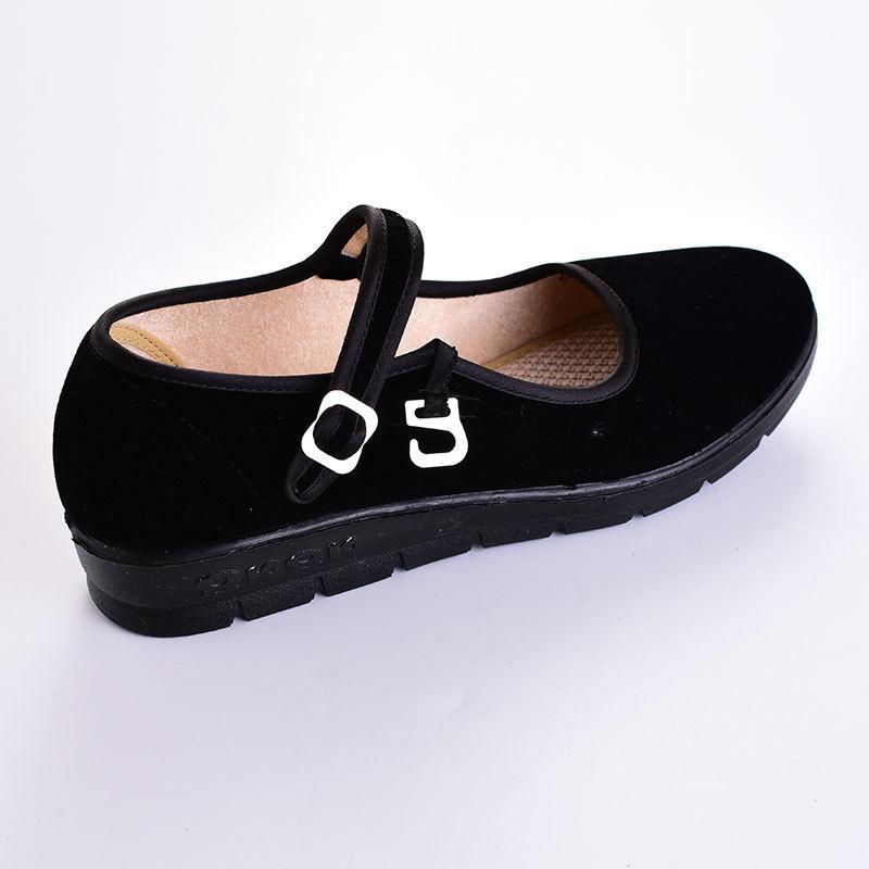 靴 レディース シューズ ホテル サービス 黒 布靴 ローヒール ぺたんこ靴 浅履き 通気性 軽量 滑り止め 婦人靴 フラットヒール ラウンドトゥ カジュアル 普段使い