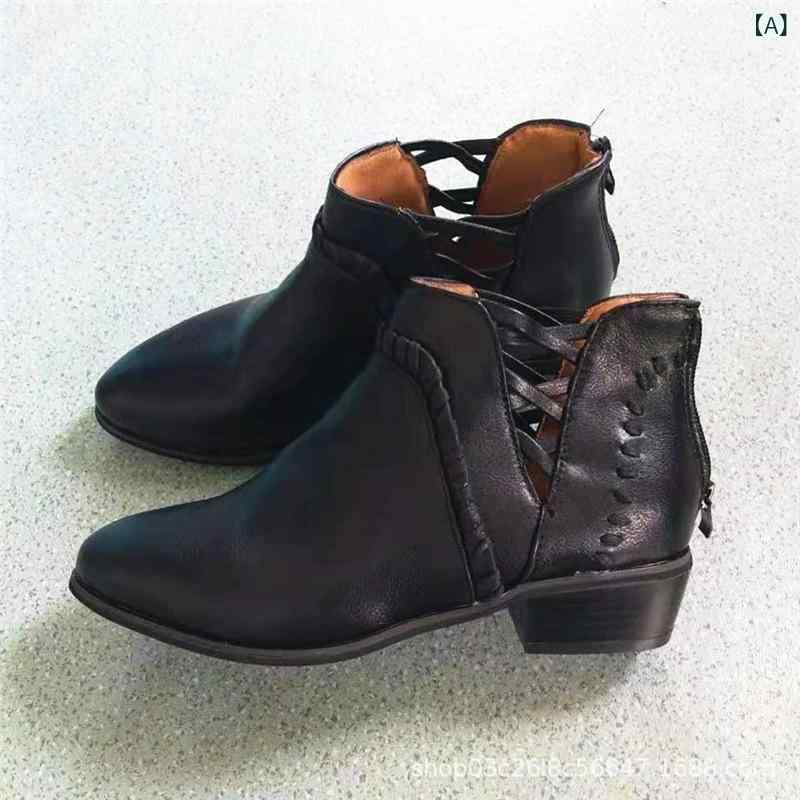 チェルシーブーツ レディース ショートブーツ 太ヒール ポインテッドトゥ 3〜5cmヒール 履きやすい 婦人靴 無地 秋冬 ブラック カーキ