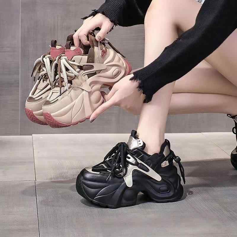 スニーカー レディース 厚底 インヒール 軽量 スポーツシューズ カジュアル 普段使い ランニング ウォ..