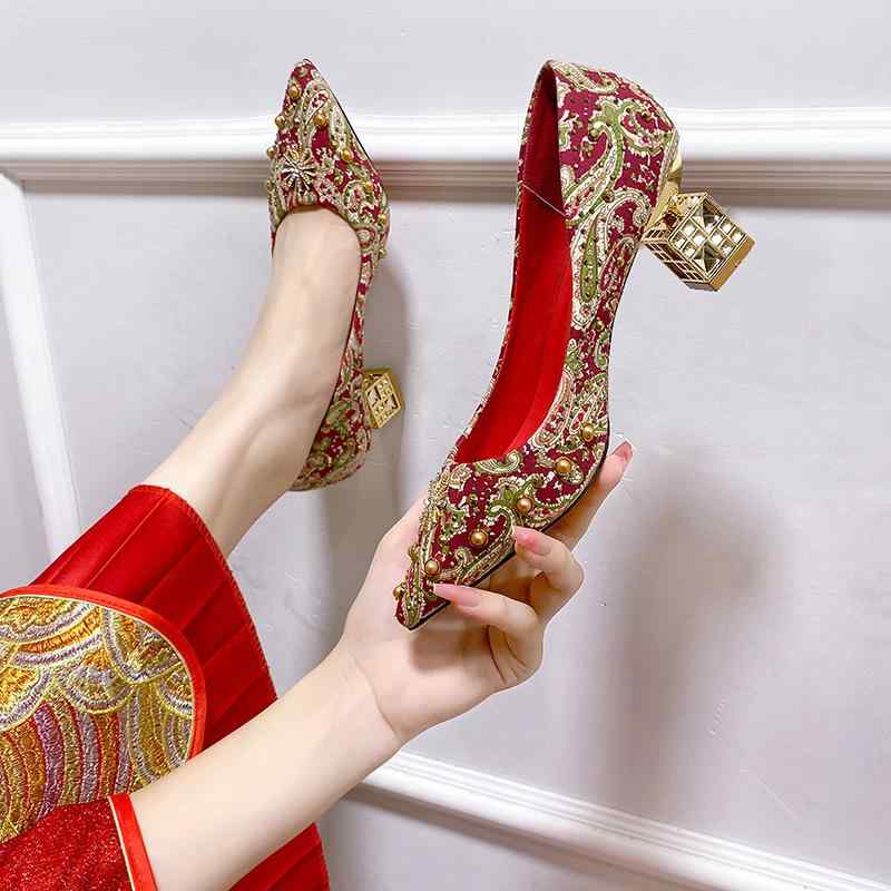 ウェディングシューズ レディース ブライダルシューズ ハイヒール パンプス ポインテッドトゥ ラインス..