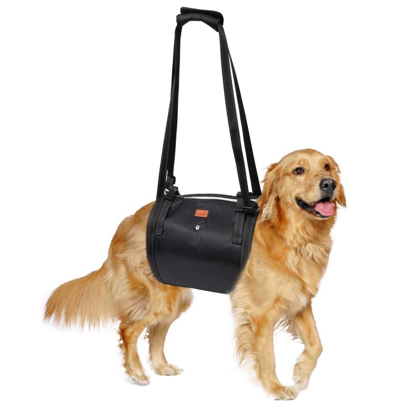 楽天YKsakai犬用 歩行補助ハーネス ペット用 介護ハーネス 散歩用 持ち手付き ブラック M L XL（x100）