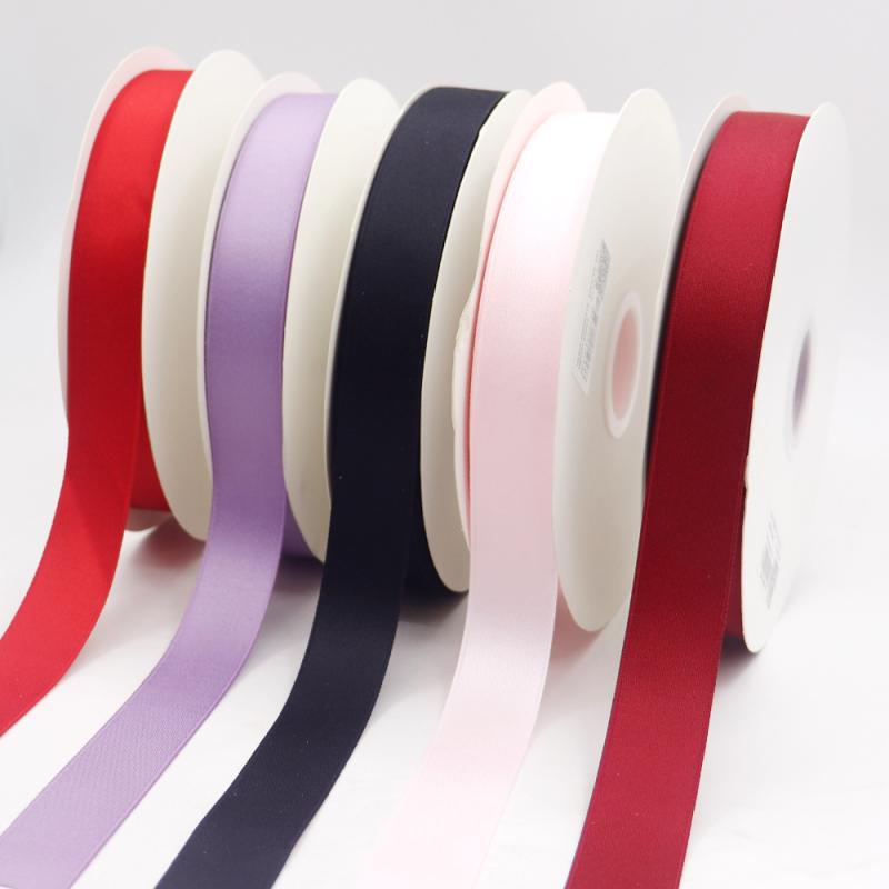 リボン 25cm幅 ポリエステル綿 両面織り 包装 蝶結び デコレーション 赤 ワインレッド 緑 黒 ピンク グ..