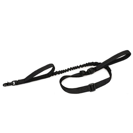 犬用品 犬用リード 伸縮 調整可能 ナイロン製 ペット用リード 訓練用リード アウトドア ミリタリー 黒 ..