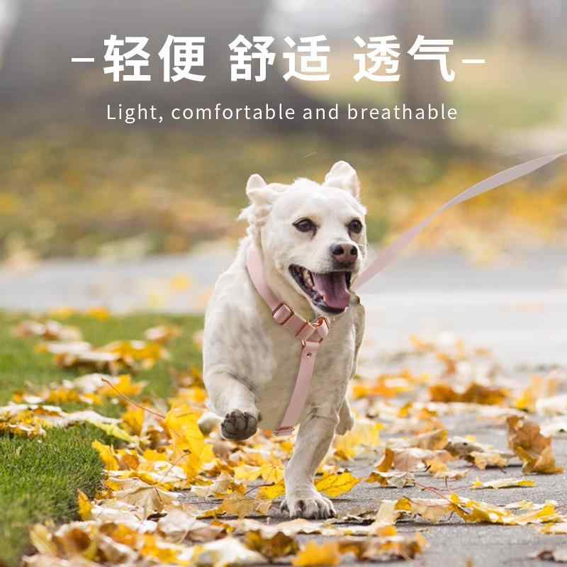 楽天YKsakai首輪 胴輪 リード 犬用 散歩ひも PVC ペット ハーネス ローズゴールド 金具 小型犬 中型犬 大型犬 ポリエステル ピンク ブラック レッド ブルー グリーン（x100）