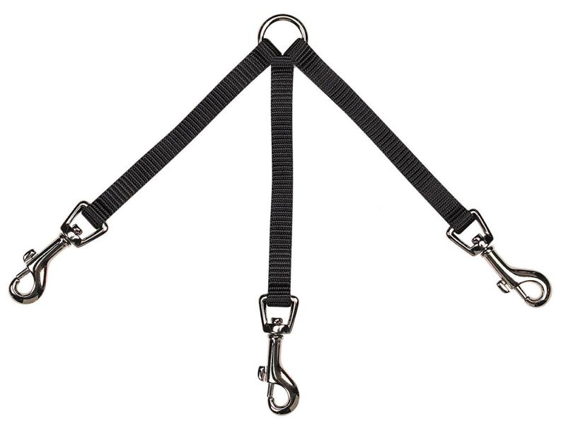 犬用リード 中大型犬 3頭引き 2頭引き ペット用 牽引ロープ 亜鉛メッキ 鉄製チェーン ブラック コーヒ..