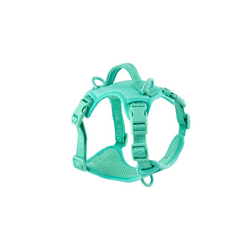 犬用胸当て式ハーネス 犬用リード 通気性 快適 牽引ロープ 香芋紫 清爽绿 棕色 黒 XS S M L 散歩 お出かけ