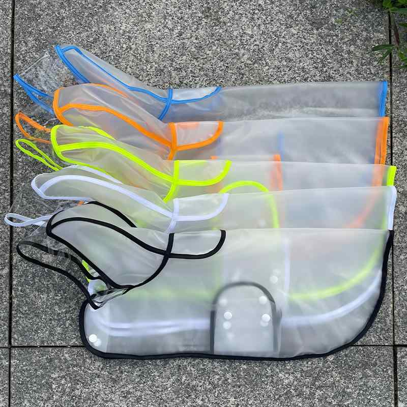 犬用レインコート 小型犬 中型犬 大型犬 フルカバー 繋留可能 ペット用雨具 カッパ 黒 白 オレンジ 緑 青 防水 撥水(x2)