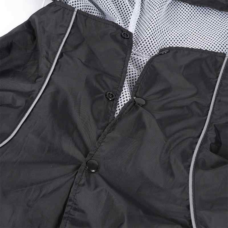 ペット用レインコート 犬用レインコート 四角 反射テープ付き 帽子付き マウンテンパーカー風 レインコート 小型犬 大型犬 撥水 ポリエステル ブラック(x10...