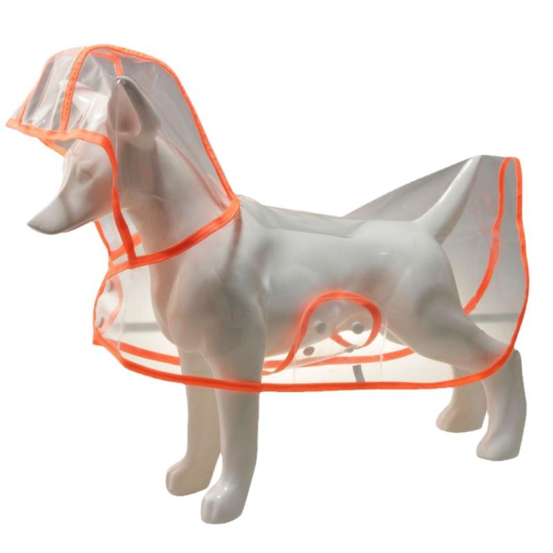 ペット用レインコート 犬用レインコート 透明 厚手 防水 雨天 散歩 フード付き ゴールデンレトリバー テディ ショール 白 黒 赤 青 緑 黄色 オレンジ ピ...